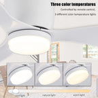 Ceiling Fan with Light DC Motor Remote Control Reversible