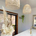 Amalfi Rattan Lace Pendant Light - Natural