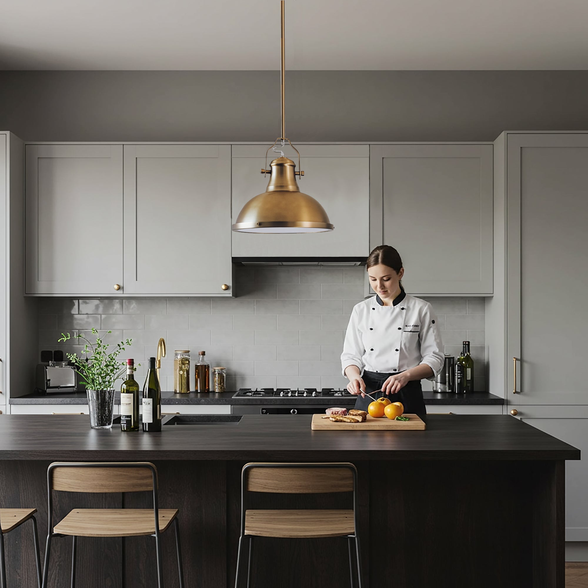 Amani Metal Pendant Light - Gold