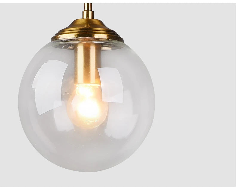 Lustre Moderne en Métal de Luxe LED Créatif Nordique en Verre