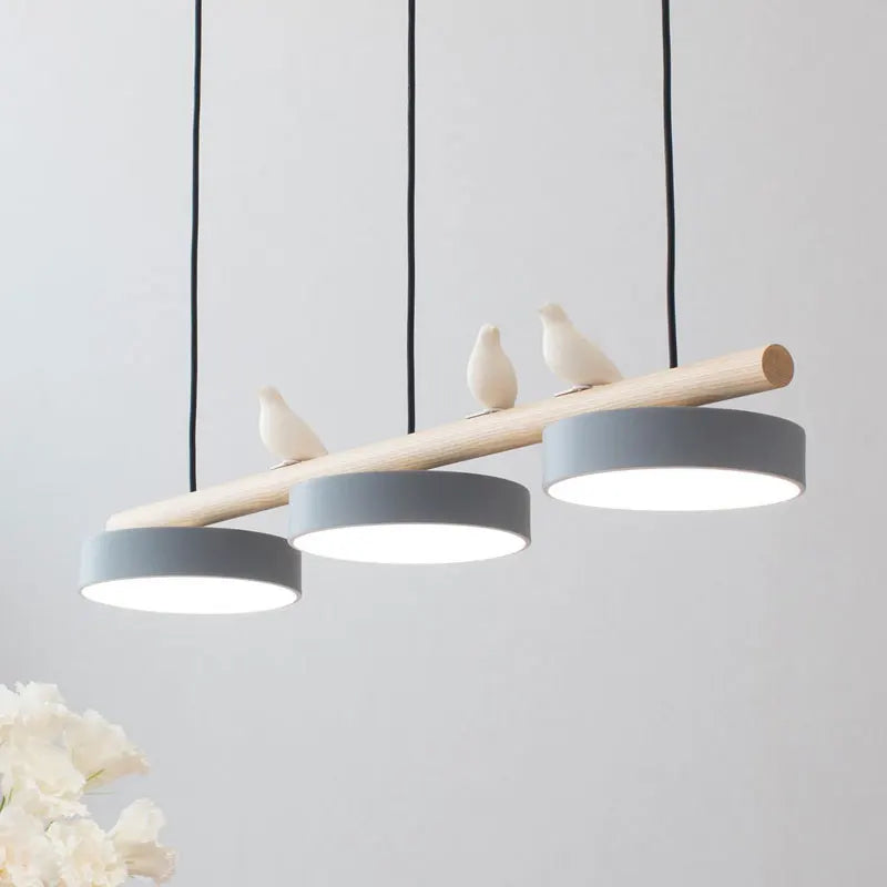 Lustre nordique de restaurant, moderne, minimaliste, à LED, pour salle à manger