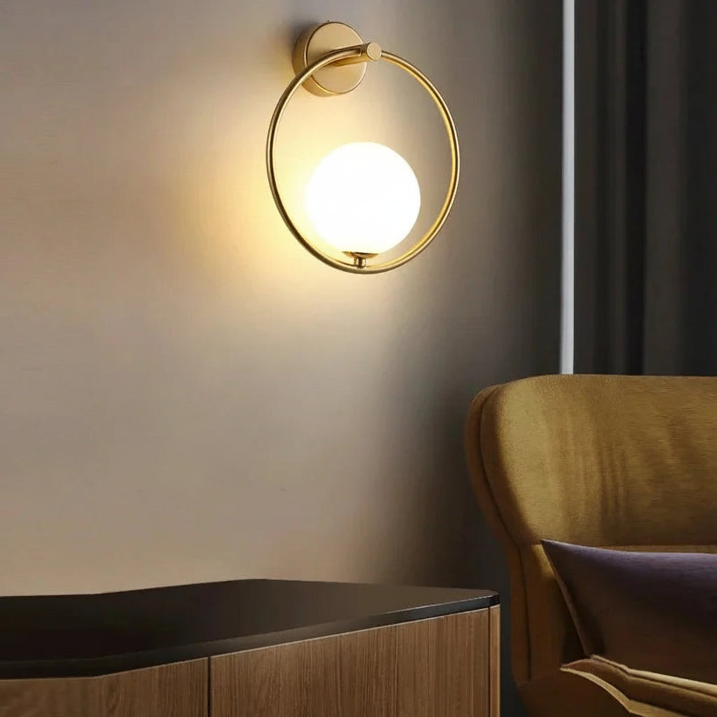Modern G9 9W LED Wall Sconces with Frosted Glass Shade