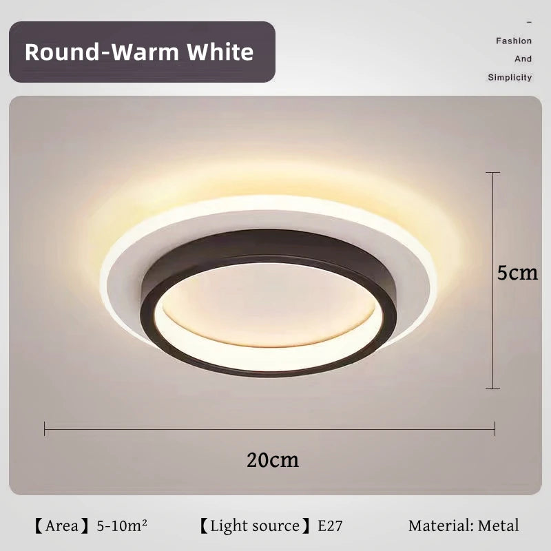 Nordic Tri-Colour LED Flush Mount Ceiling Light