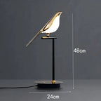Lustre de plafond moderne Magpie Chambre à coucher avec éclairage LED oiseau
