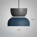 Two-Tone Macaron Stacked Pendant Light