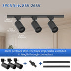 Modular Adjustable Spotlight Track Lighting System