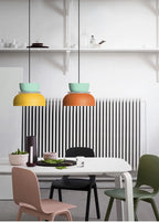 Two-Tone Macaron Stacked Pendant Light