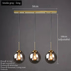 Lustre Moderne en Métal de Luxe LED Créatif Nordique en Verre