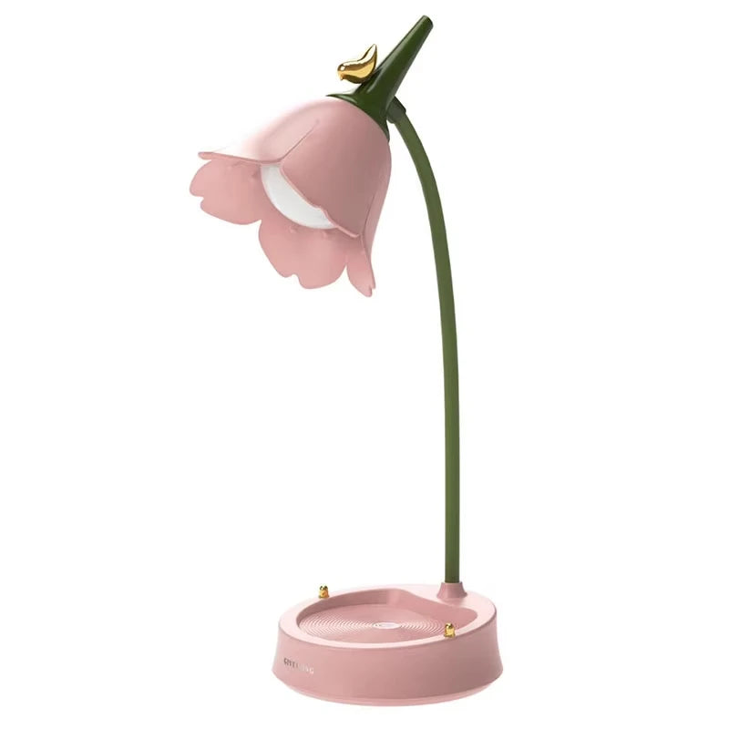 Flower LED Desk Lamp Touch Dimmable Rechargeable