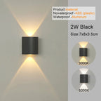 Modern LED Wall Sconce Up Down Indoor Outdoor Aluminium
