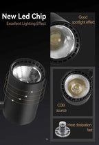 Plafonnier/lampe spot de rail LED pour
