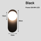 Modern G9 9W LED Wall Sconces with Frosted Glass Shade