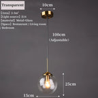 Lustre Moderne en Métal de Luxe LED Créatif Nordique en Verre