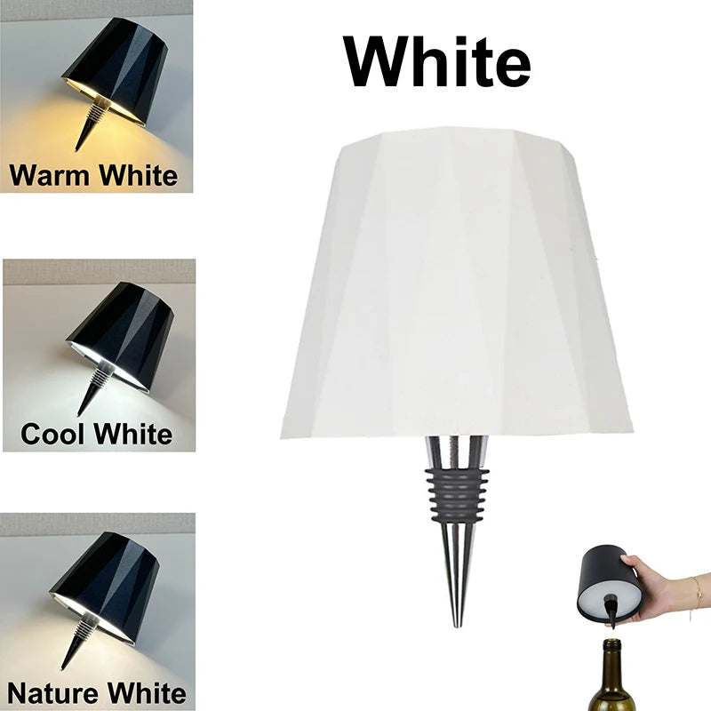 Wine Bottle LED Lamp Wireless Touch Dimmable USB-C