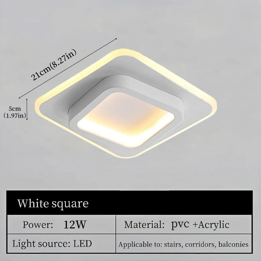 Nordic Tri-Colour LED Flush Mount Ceiling Light