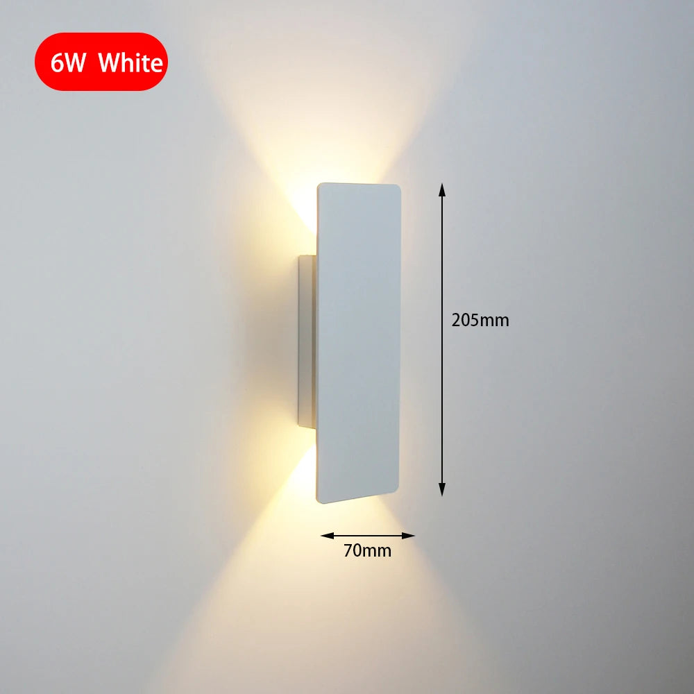 Applique murale LED intérieure moderne et simple pour chambre et salon