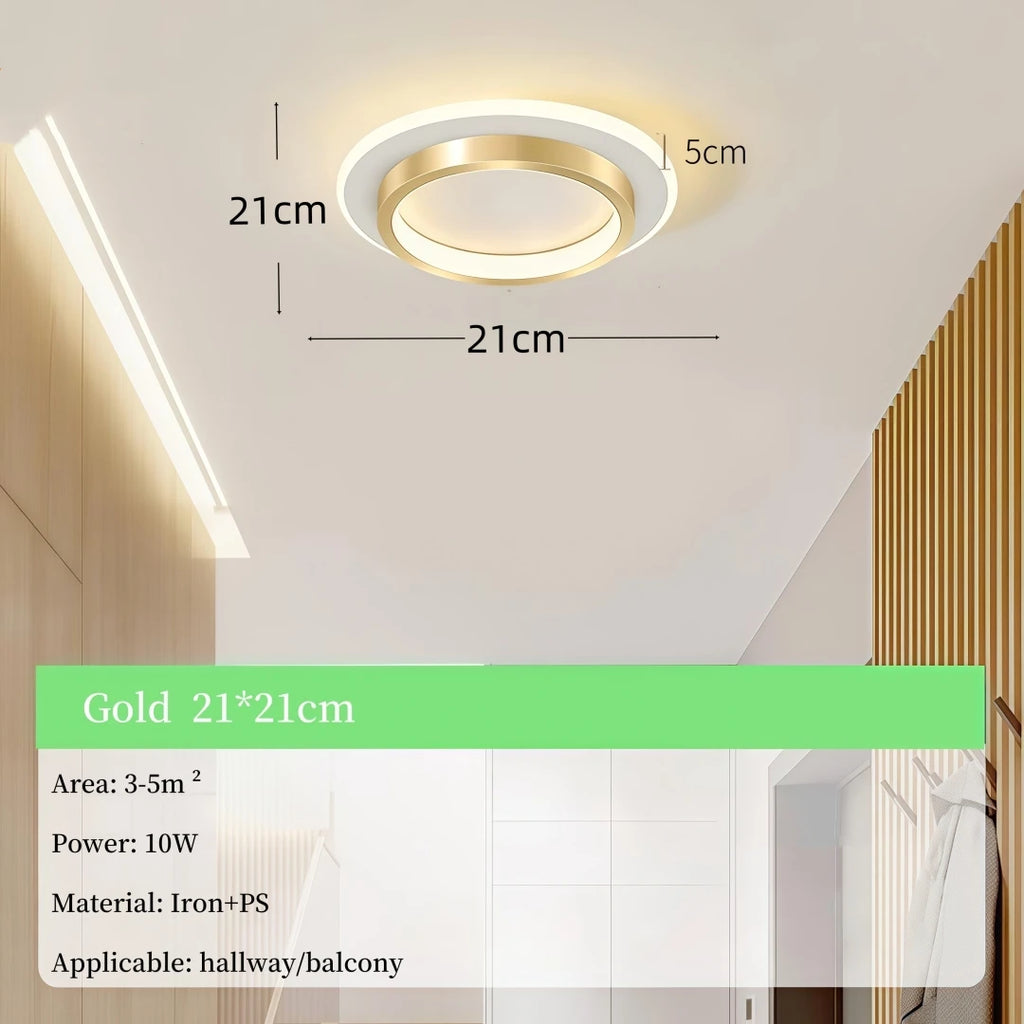 Nordic Tri-Colour LED Flush Mount Ceiling Light