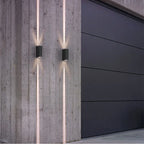 Éclairage extérieur COB en aluminium argenté, étanche IP65