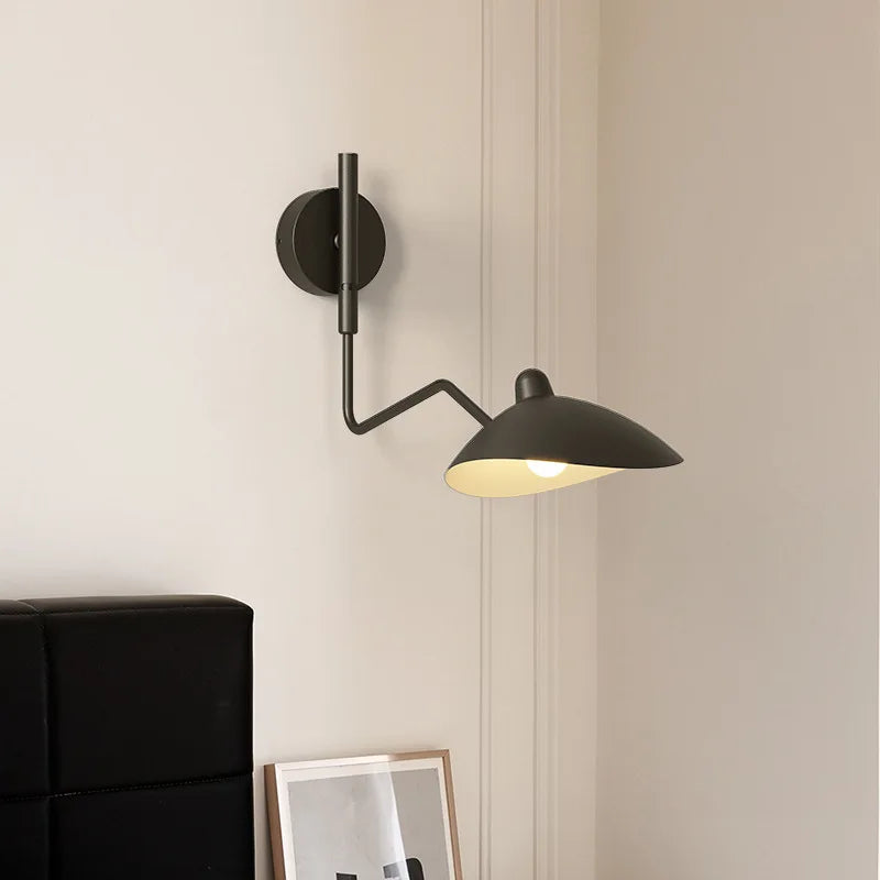 French Style Long Arm Adjustable Aluminium Wall Sconce