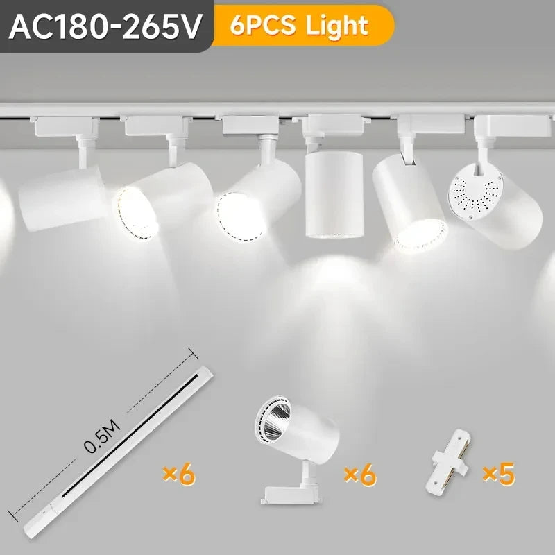 Plafonnier/lampe spot de rail LED pour