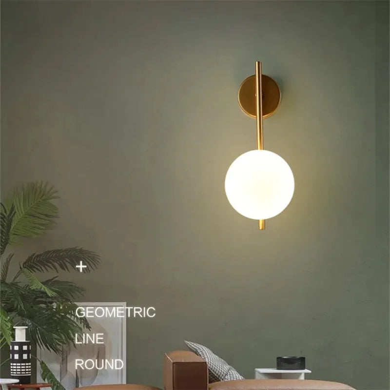 Modern G9 9W LED Wall Sconces with Frosted Glass Shade