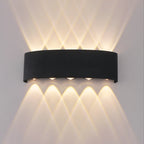 Modern LED Wall Sconce Up Down Waterproof Indoor Black