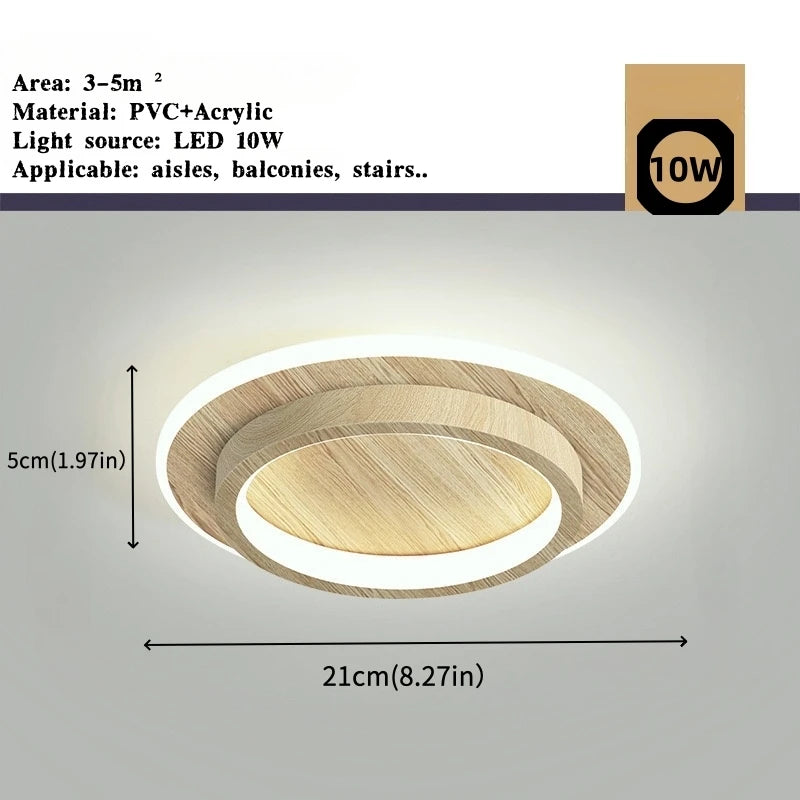 Nordic Tri-Colour LED Flush Mount Ceiling Light