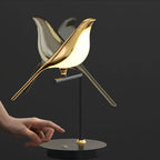 Lustre de plafond moderne Magpie Chambre à coucher avec éclairage LED oiseau