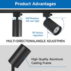Modular Adjustable Spotlight Track Lighting System