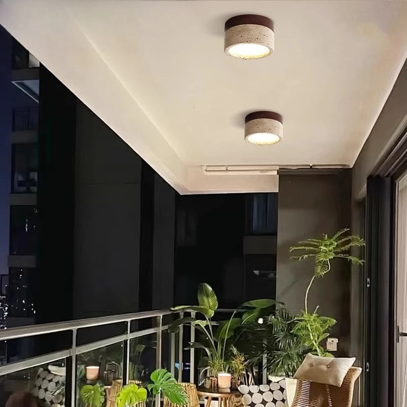 Applique de couloir Noyer Plafonniers Frêne Lampe LED