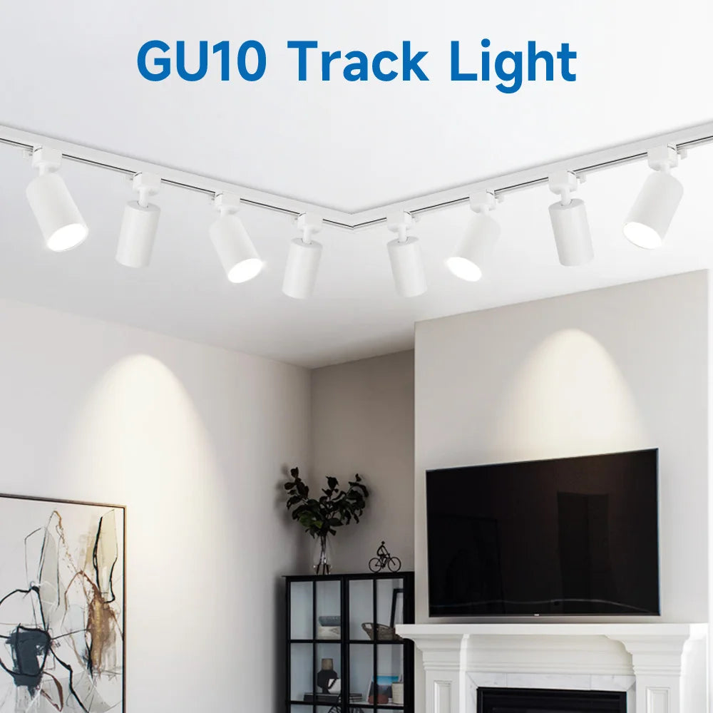 Modular Adjustable Spotlight Track Lighting System