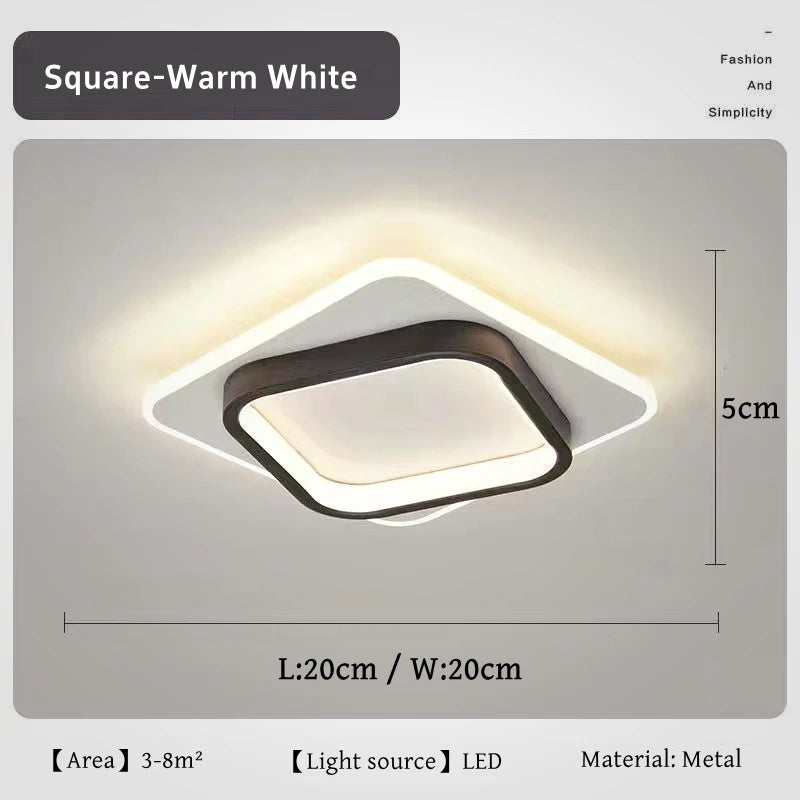 Nordic Tri-Colour LED Flush Mount Ceiling Light