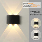 Modern LED Wall Sconce Up Down Indoor Outdoor Aluminium