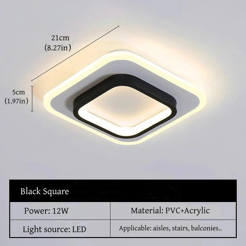 Nordic Tri-Colour LED Flush Mount Ceiling Light