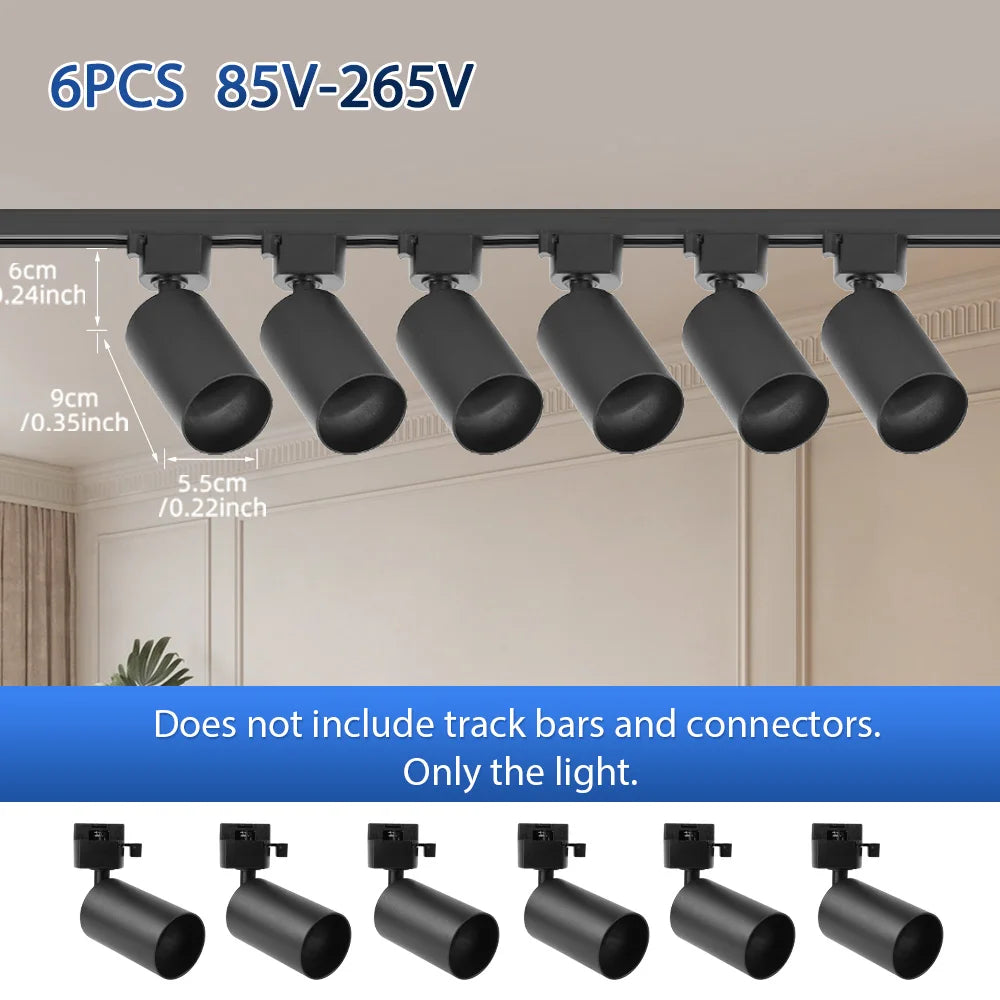 Modular Adjustable Spotlight Track Lighting System
