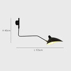 French Style Long Arm Adjustable Aluminium Wall Sconce