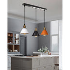 Industrial Pendant Light Iron Shade E27 Adjustable Drop
