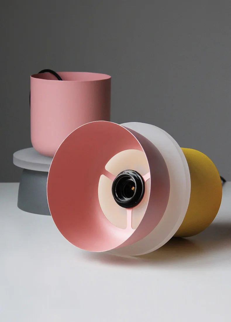 Two-Tone Macaron Stacked Pendant Light
