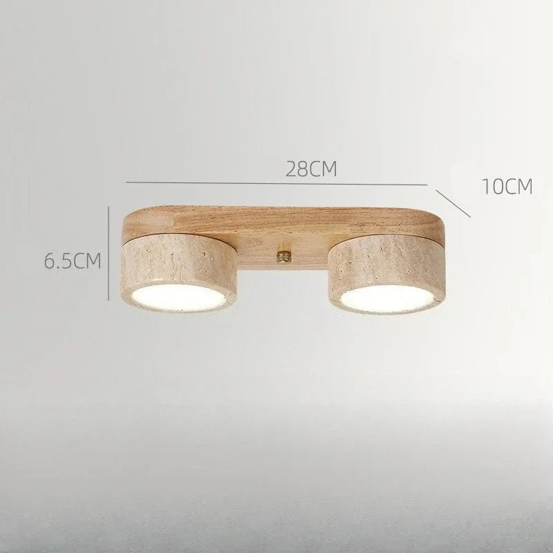 Applique de couloir Noyer Plafonniers Frêne Lampe LED