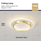 Plafonnier LED moderne DINDALLED pour couloir et escalier