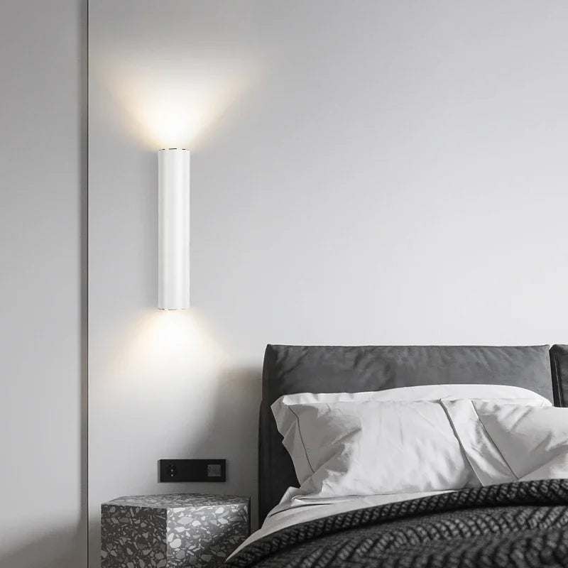 Nordic Cylinder Wall Sconce Aluminium Up Down LED Light