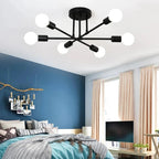 Nordic Sputnik Chandelier 6-Arm Iron E27 Semi-Flush