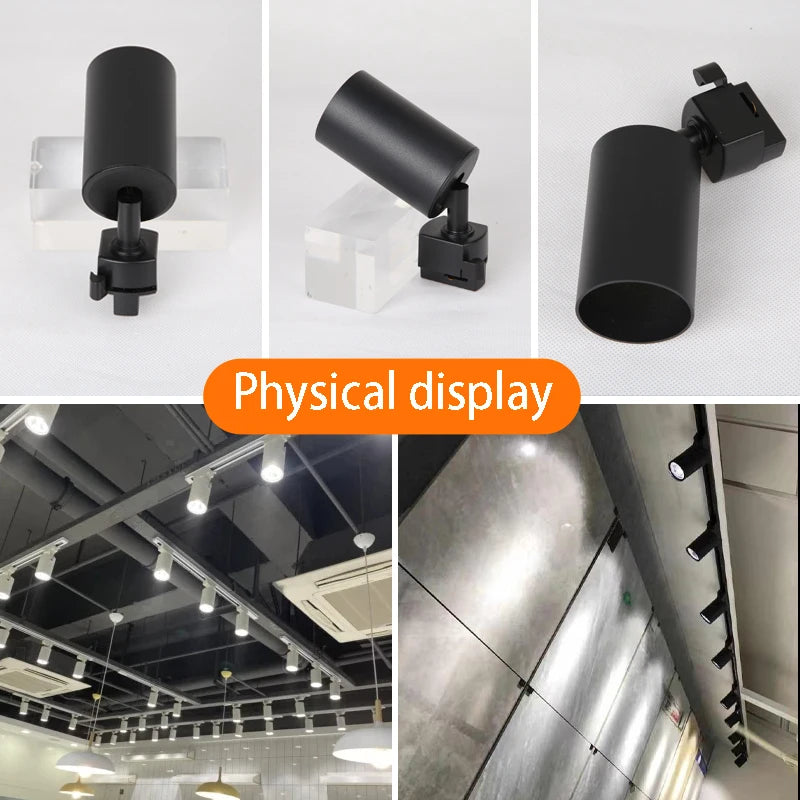 Modular Adjustable Spotlight Track Lighting System