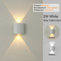 Modern LED Wall Sconce Up Down Indoor Outdoor Aluminium