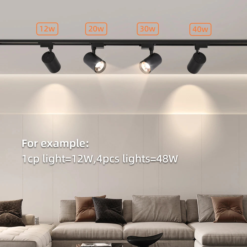 Plafonnier/lampe spot de rail LED pour