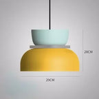 Two-Tone Macaron Stacked Pendant Light