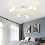 Nordic Sputnik Chandelier 6-Arm Iron E27 Semi-Flush