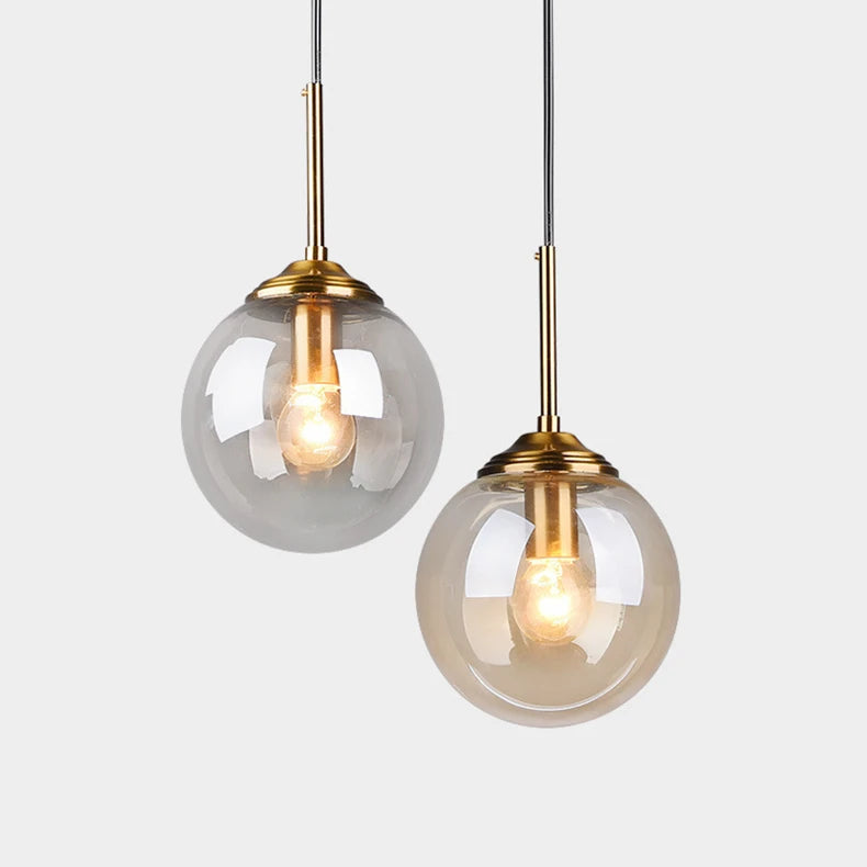 Lustre Moderne en Métal de Luxe LED Créatif Nordique en Verre