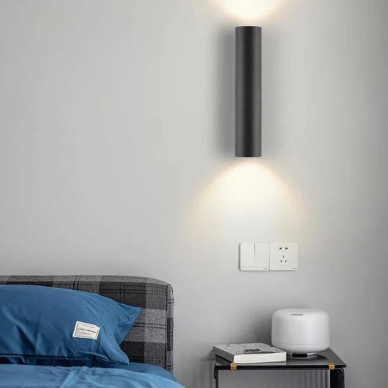 Nordic Cylinder Wall Sconce Aluminium Up Down LED Light
