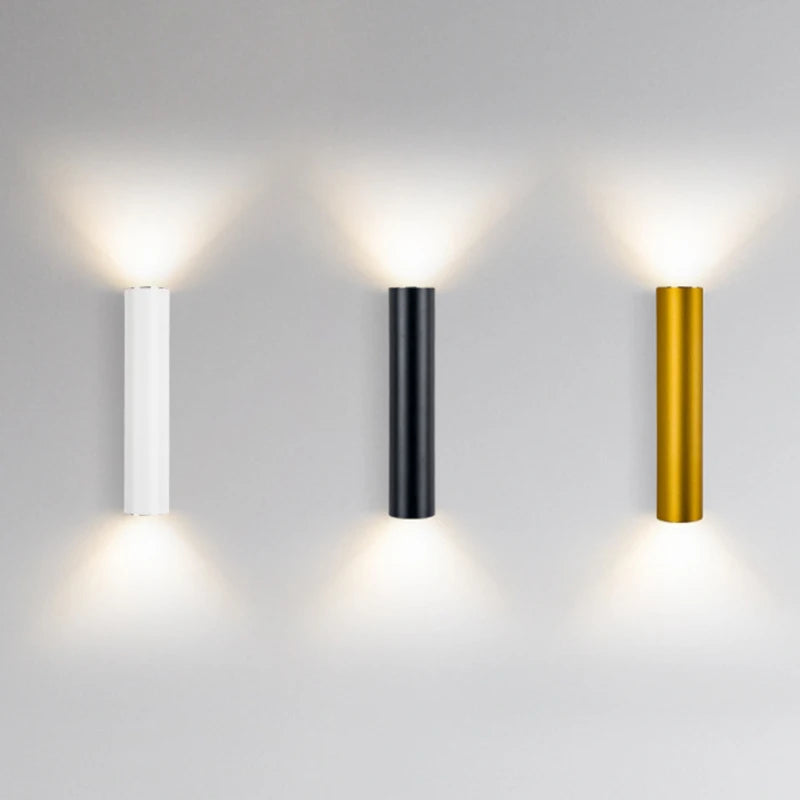 Nordic Cylinder Wall Sconce Aluminium Up Down LED Light